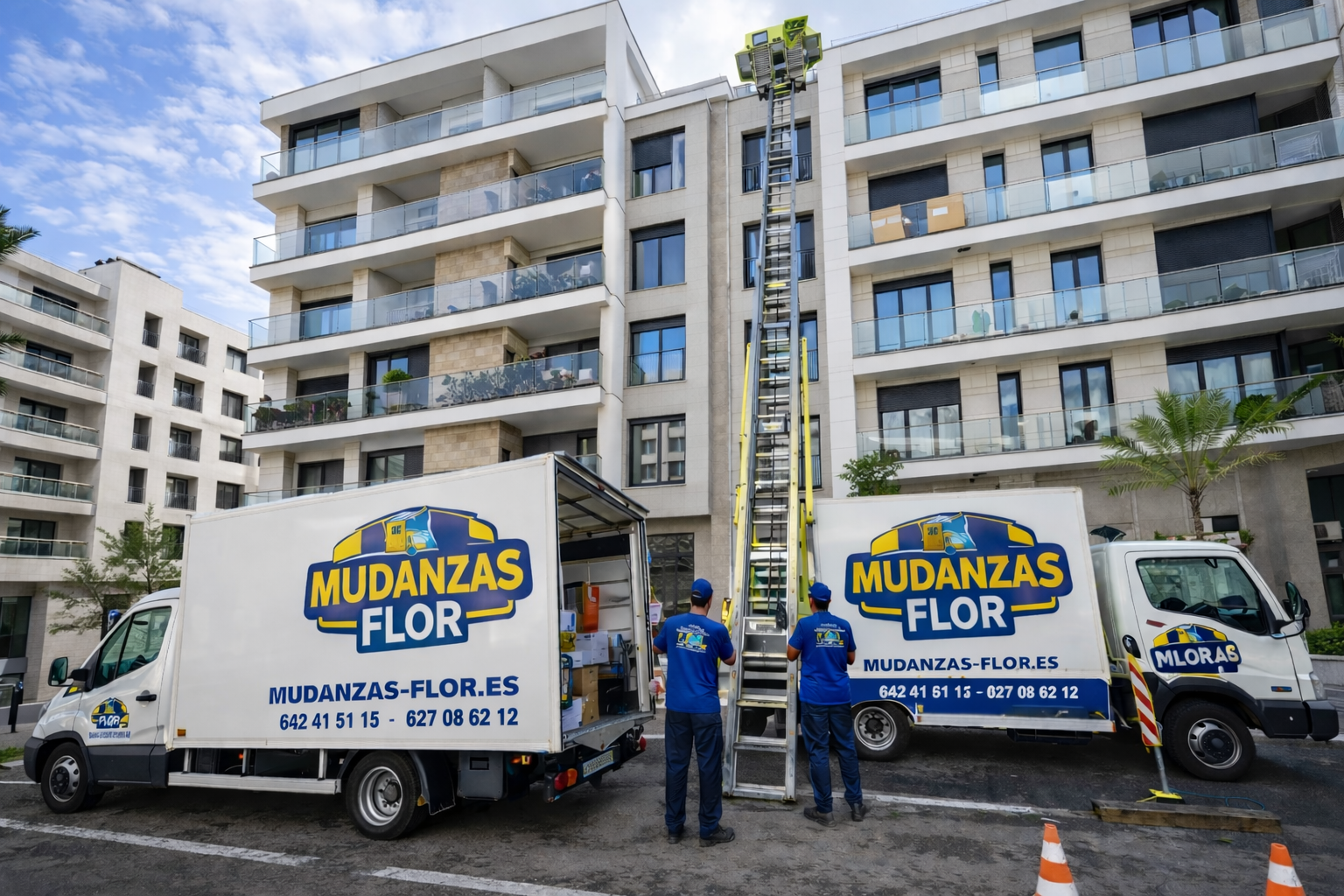 Elevador de Fachadas Mudanzas Flor